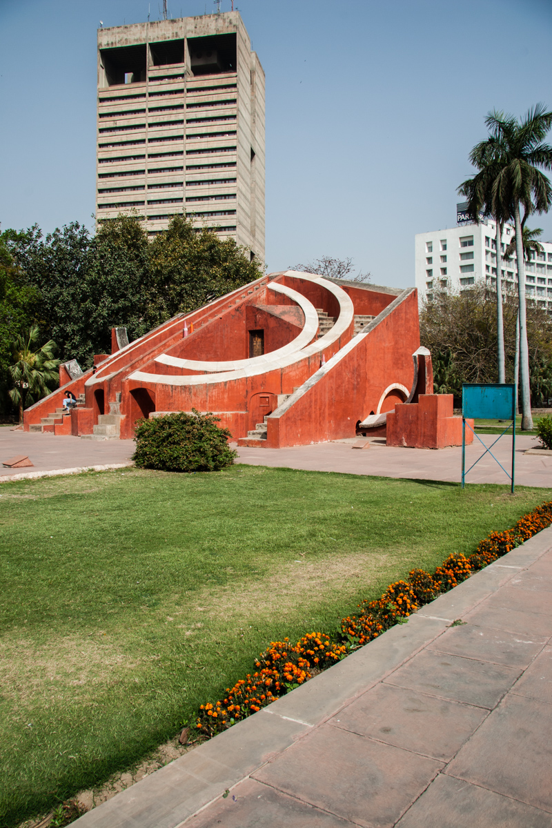 Misra Yantra with New Delhi in the Background