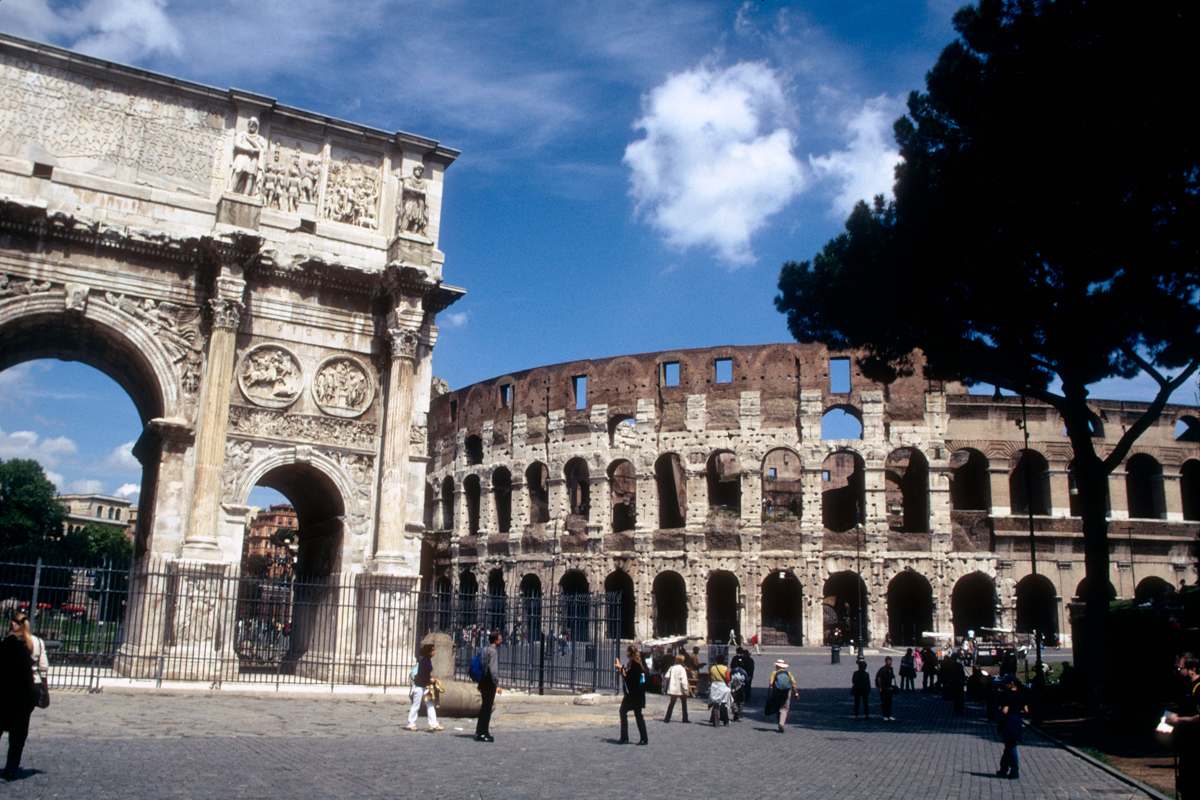Coliseum and Arch of Constantine