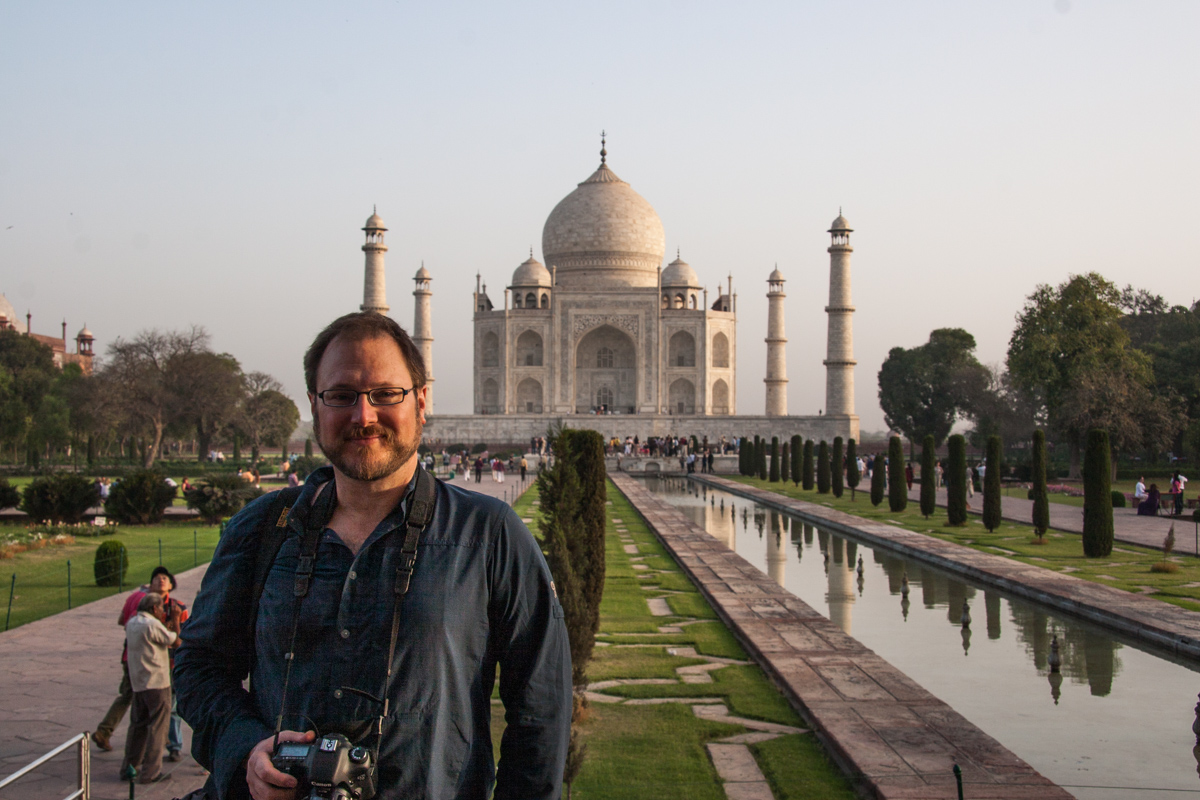 Dan at the Taj Mahal