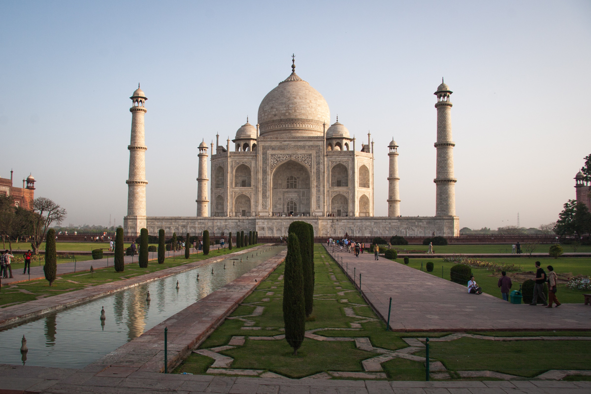 Taj Mahal with Gardens and Reflecting Pool
