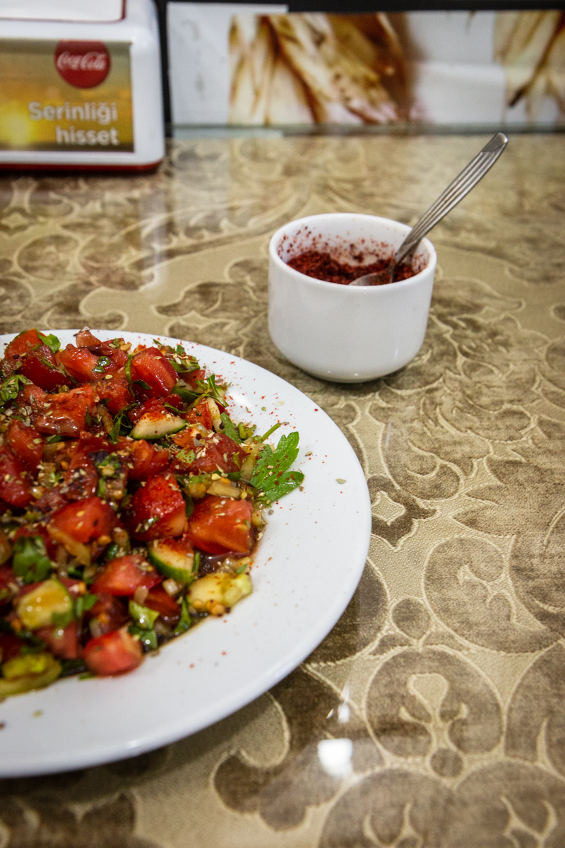 Tomato and Cucumber Salad with Urfa Pepper
