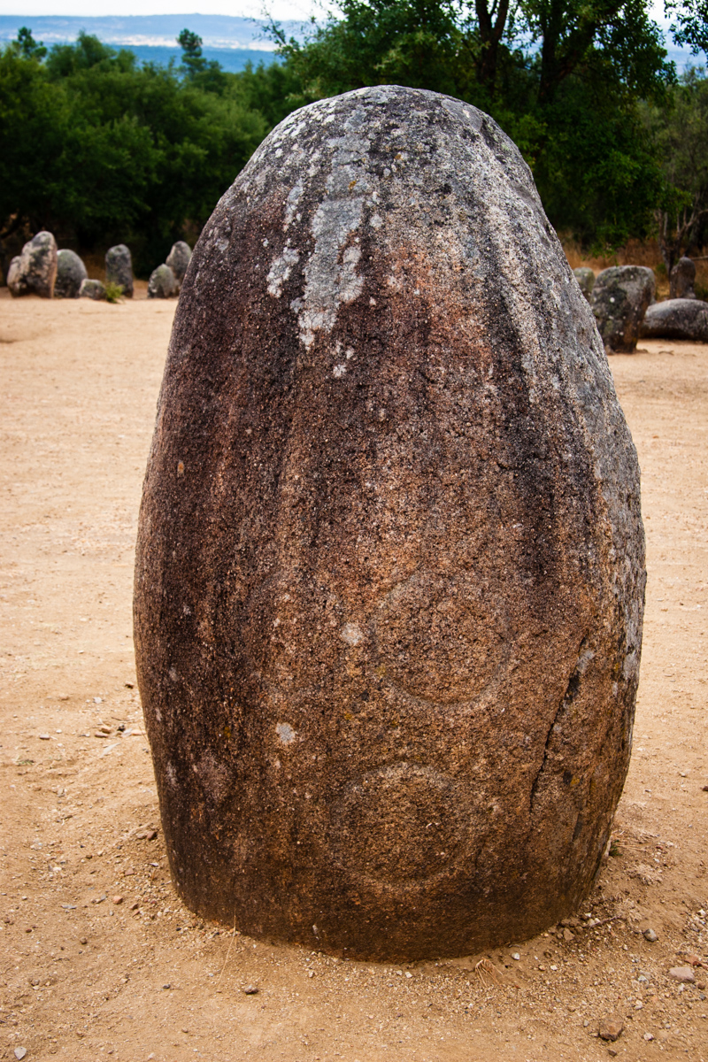 Large Menhir with Inscribed Circles