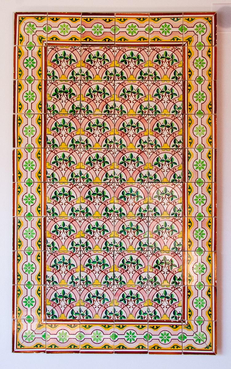 19th Century Tile Panel
