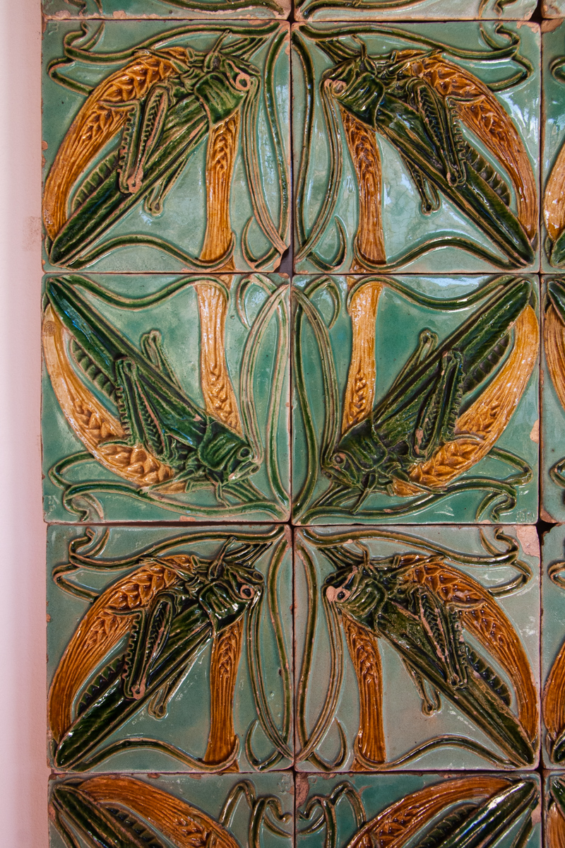 19th Century Tile Panel